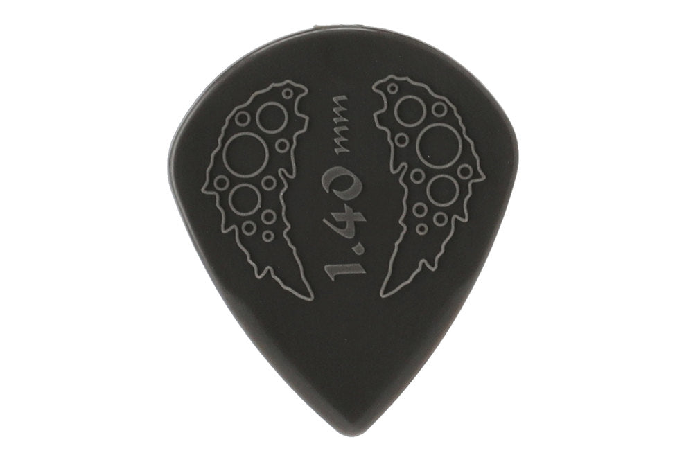 Ovation Diamond Grip Sharp Tip plektrum 1,40 mm, onyx black, 7 st.
