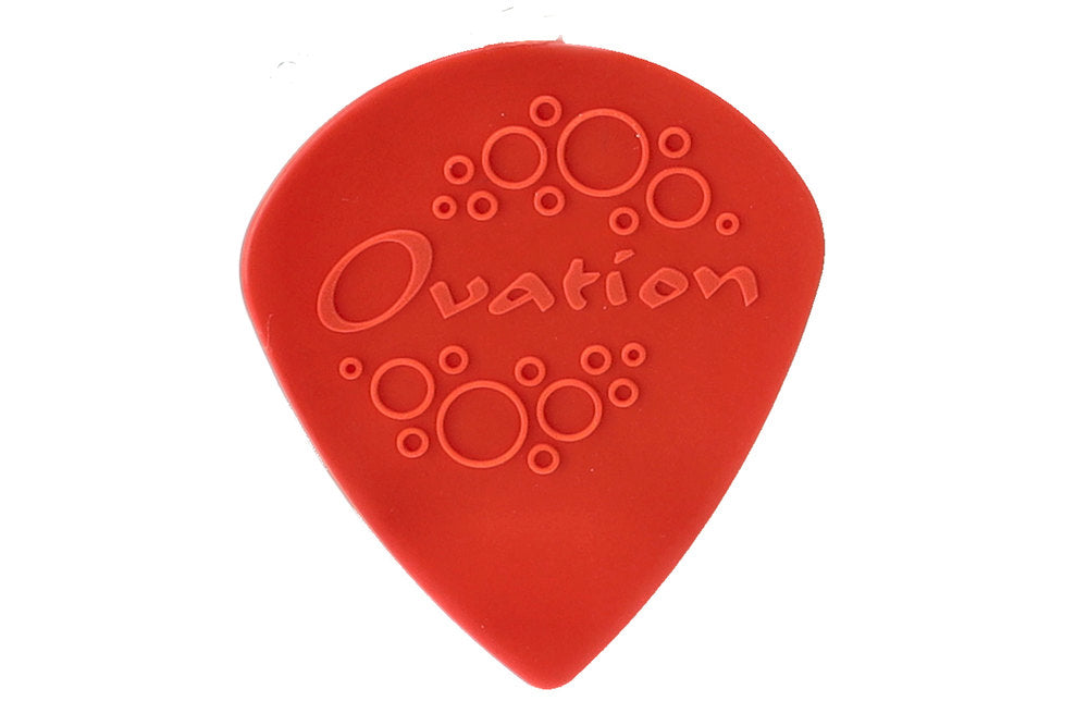 Ovation Diamond Grip Sharp Tip plektrum 0,73 mm, röda, 7 st.