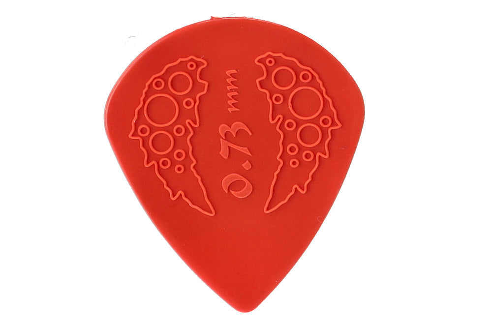 Ovation Diamond Grip Sharp Tip plektrum 0,73 mm, röda, 7 st.