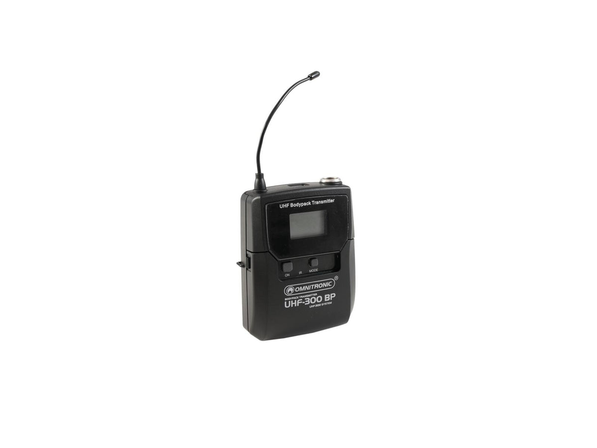 OMNITRONIC Set UHF-301 Receiver + Transmitter 823-832/863-865 MHz