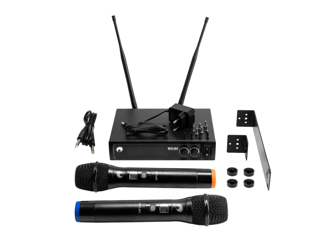 OMNITRONIC UHF E-FLEX 2, trådlöst mikrofonsystem 559-575 MHz