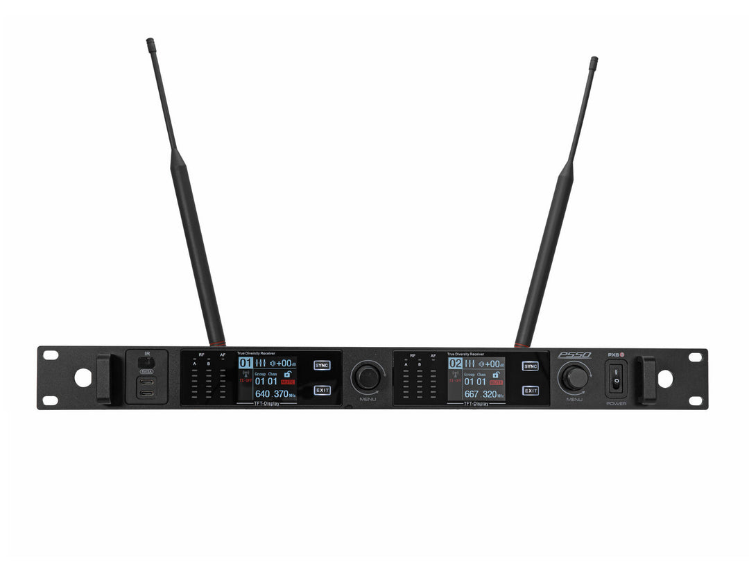 PSSO PXS TWO 2-channel True Diversity Receiver 640-690 MHz