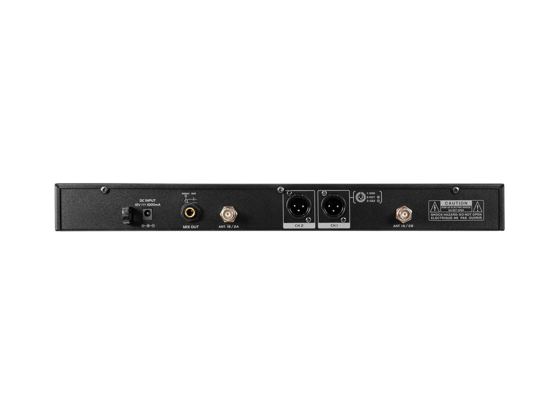 OMNITRONIC UHF-602 2-kanals trådlöst mikrofonsystem 823-832/863-865 MHz