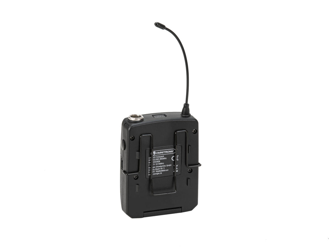 OMNITRONIC UHF-600 Bodypack 823-832/863-865 MHz