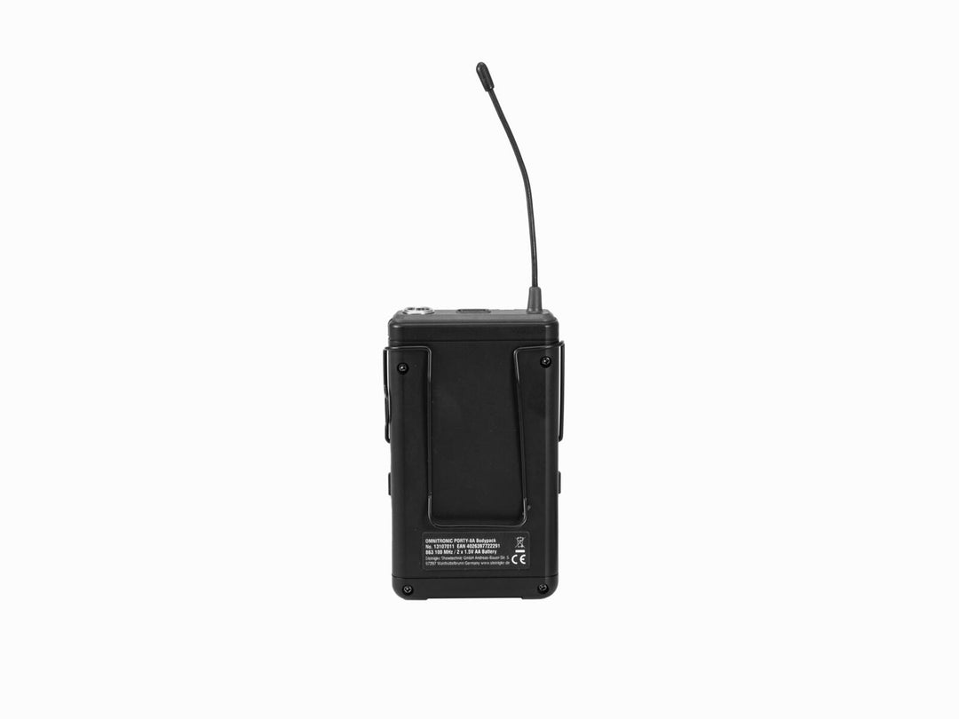 OMNITRONIC PORTY-8A Bodypack + headsetmikrofon 863.1MHz