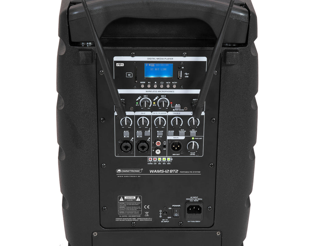 OMNITRONIC WAMS-12BT2 trådlöst PA-system