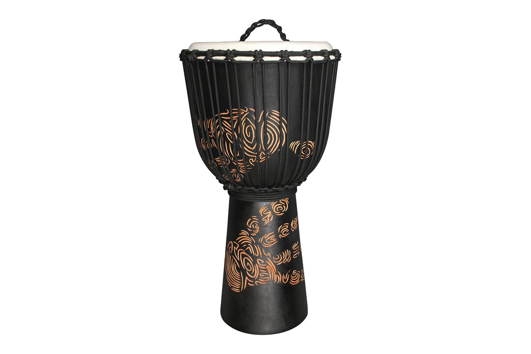 Toca Djembe Street Series Carved Hand Print – Supertone 10" (TSSDJ-MHP)