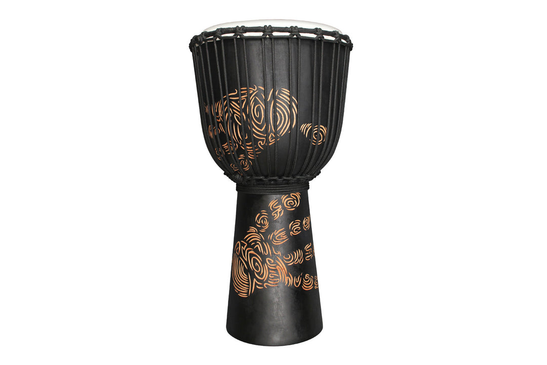 Toca Djembe Street Series Carved Hand Print - 12" (TSSDJ-LHP)