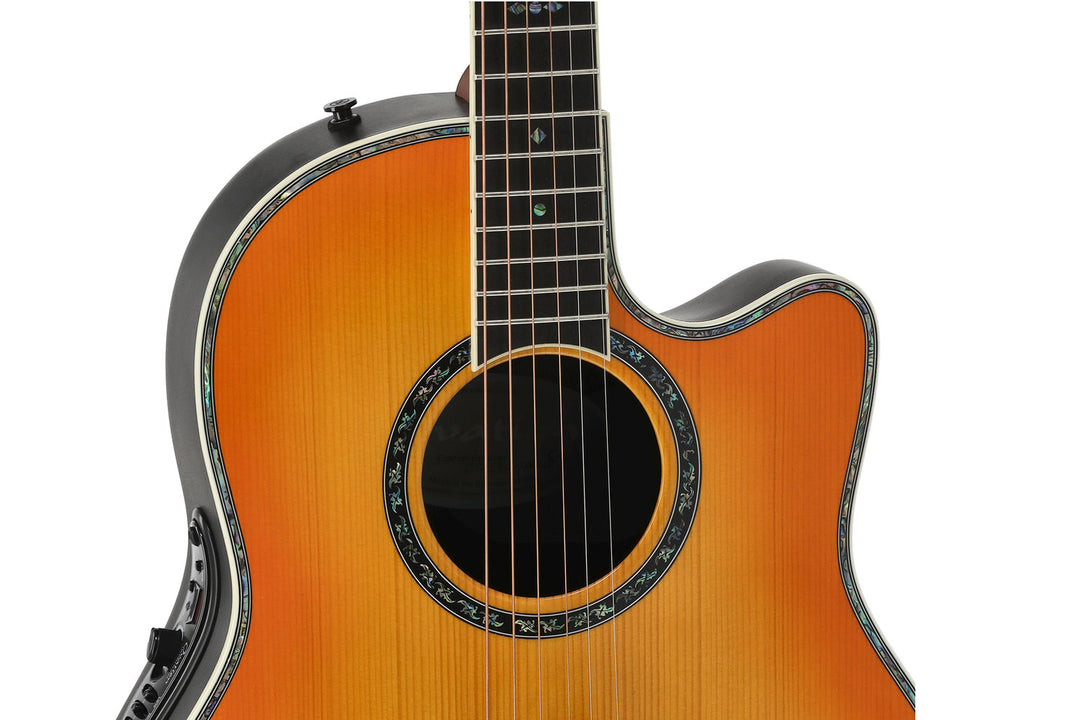 Ovation E-akustisk gitarr Pro series custom Balladeer Deep Contour - Honey Burst (2762BL-HB-G)