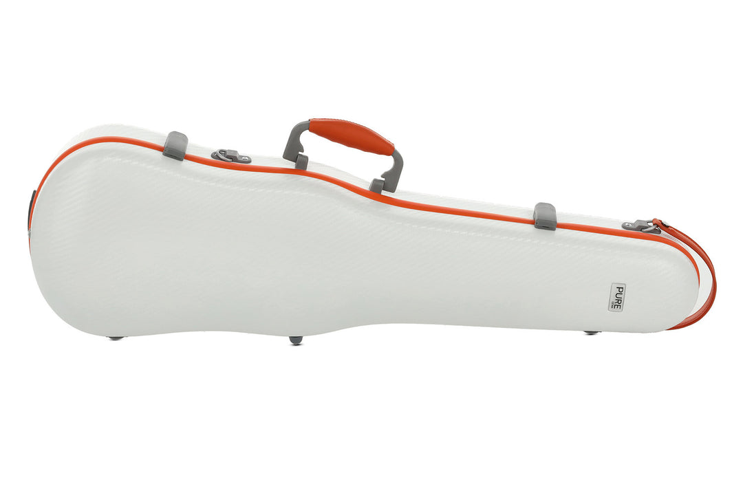 PURE GEWA formgjutna fiolfodral polykarbonat FUN - 4/4 - 1/2 (Vit / Blacj)