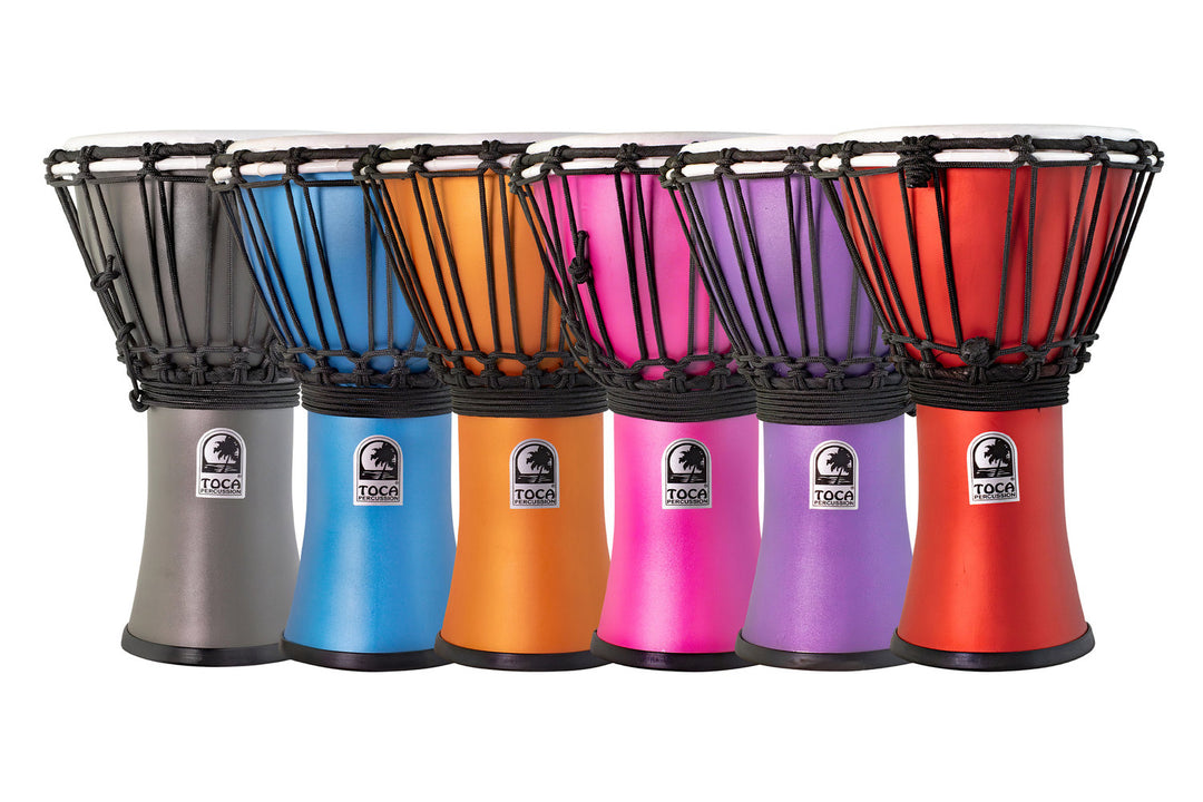 Toca Djembe Freestyle Colorsound Matte - TFCDJ-7MTPK (Set - 6 artiklar)