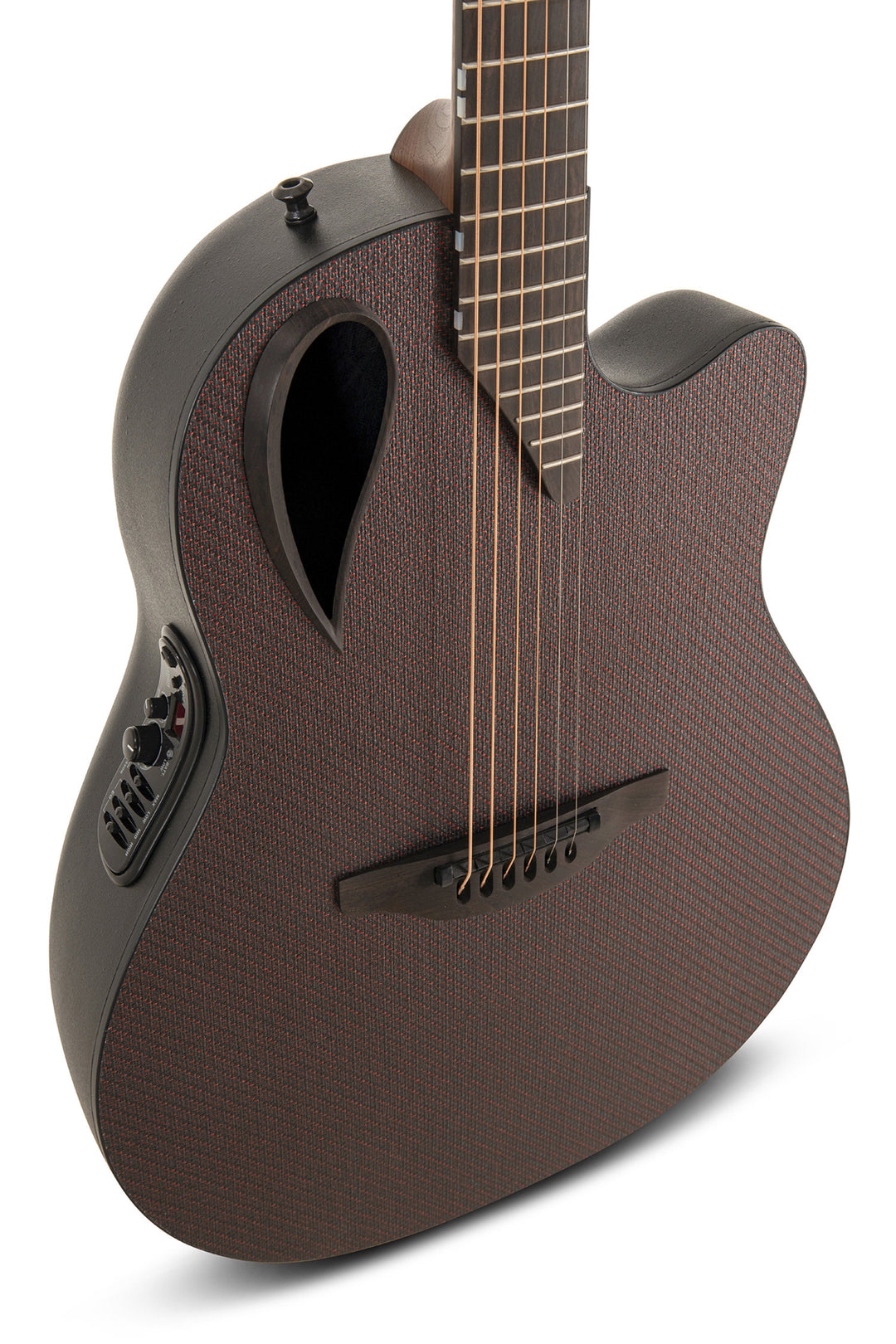 Adamas E-akustiska Gitarrer Adamas MD80-NWT Mid-Depth Contour Cutaway - NTW Red Reflection (MD80-2R-G)