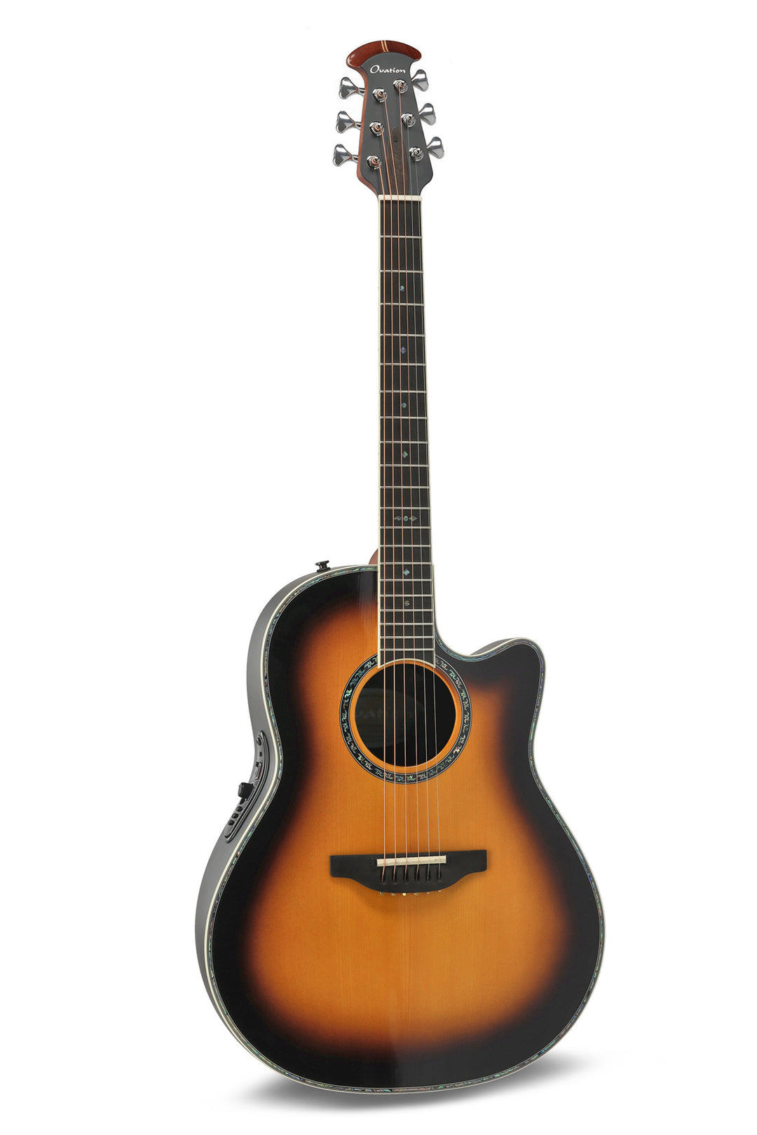 Ovation E-Acoustic Guitar Pro Series Custom Balladeer Deep Contour – Vintage Burst (2762BL-VB-G)