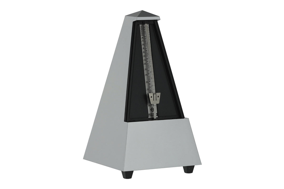 Wittner metronom i pyramidform - Siver matt bright 855202