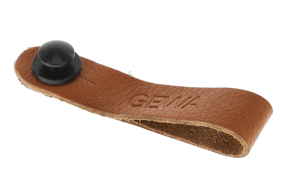 GEWA Tie Strap ögla för gitarrrem, läder, brun
