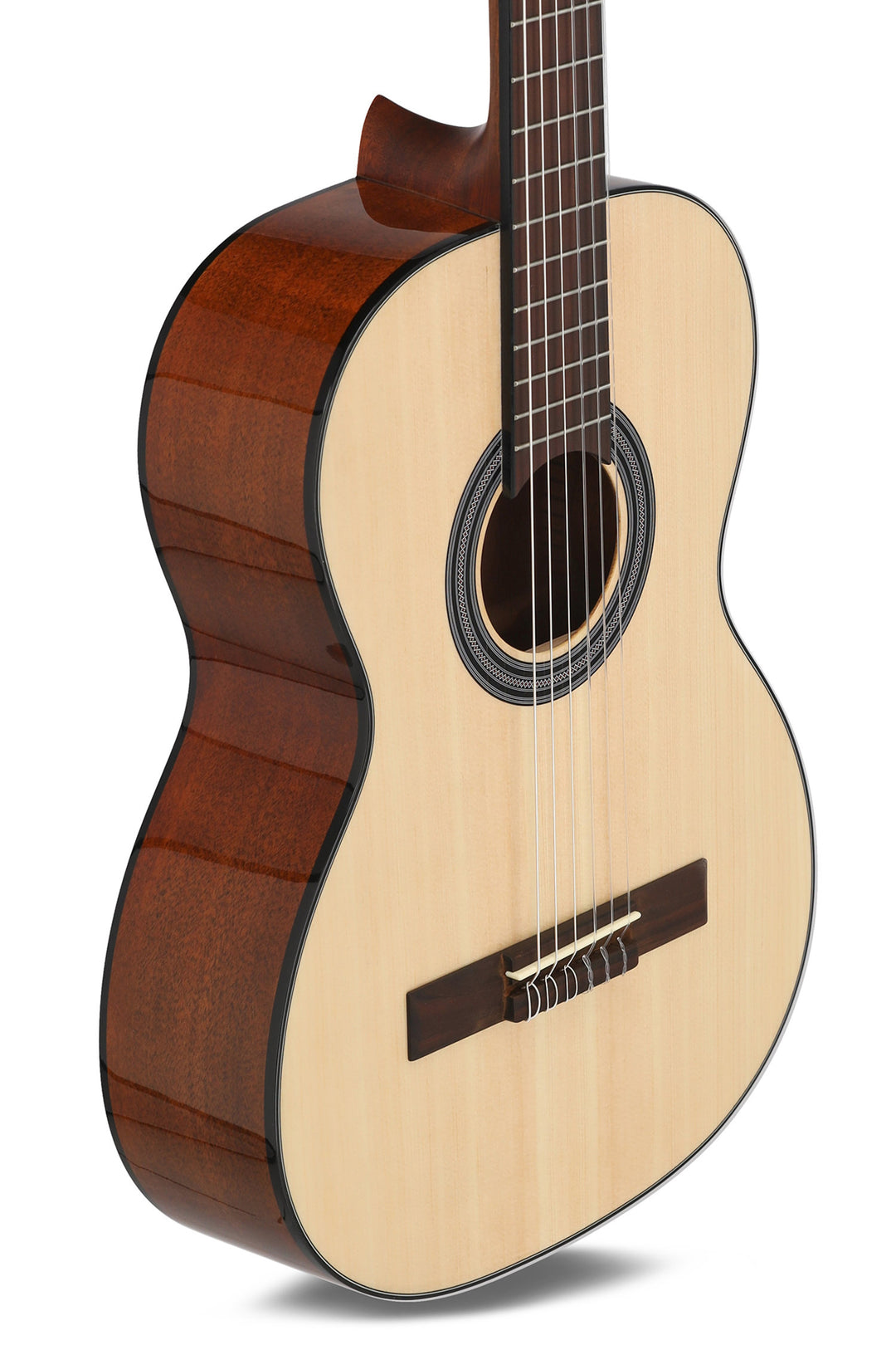GEWA klassisk gitarr Student Natural - 7/8-storlek natur