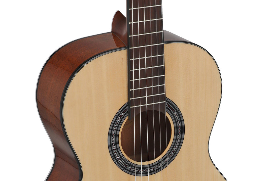 GEWA klassisk gitarr Student Natural - 7/8-storlek natur