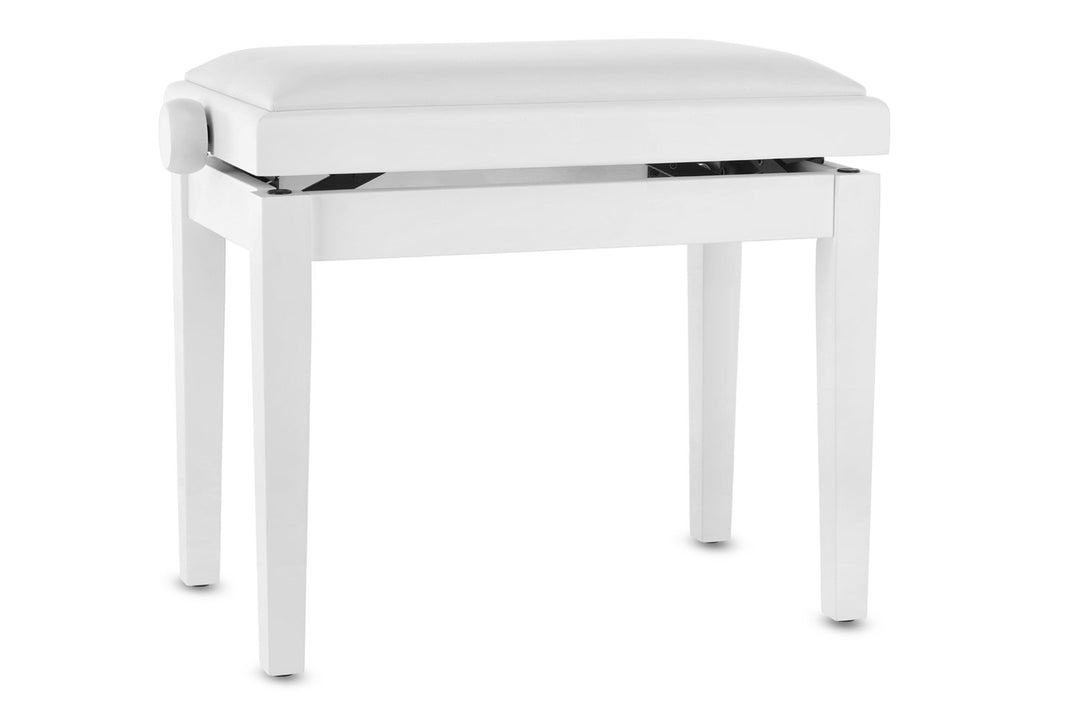 GEWA Piano bench Deluxe Vinyl - White matt (White seat)