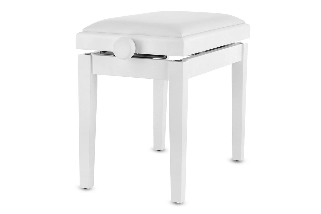 GEWA Piano bench Deluxe Vinyl - White matt (White seat)