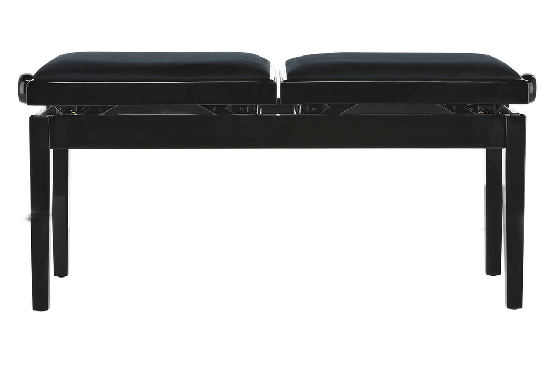 GEWA pianobänk Deluxe Double - svart högblank