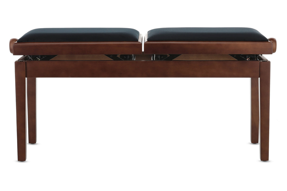 GEWA pianobänk Deluxe Double - valnöt matt