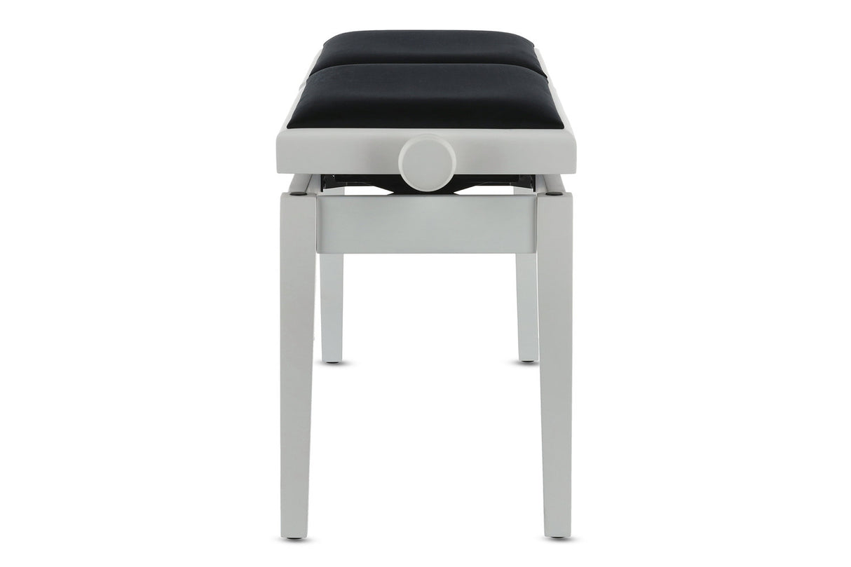GEWA pianobänk Deluxe Double - vit matt