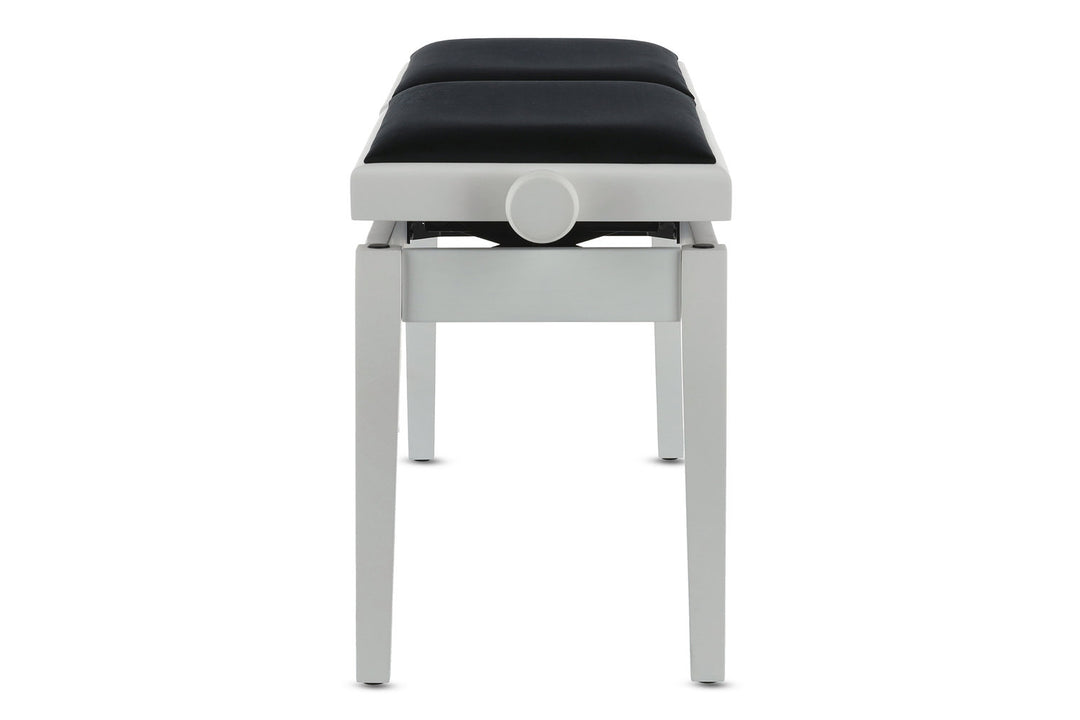 GEWA pianobänk Deluxe Double - vit matt