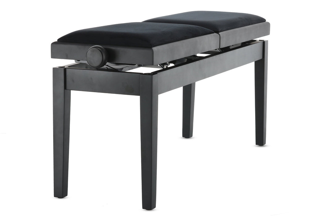 GEWA pianobänk Deluxe Double - svart matt