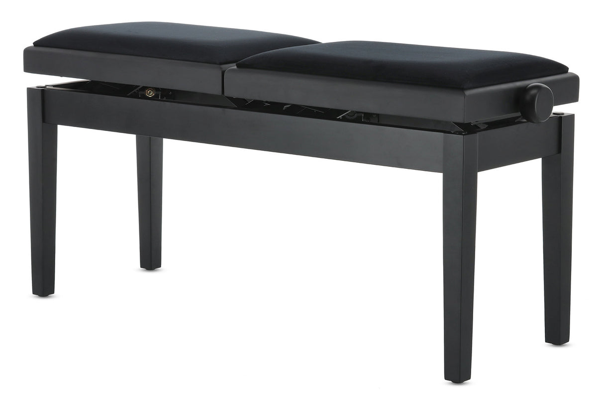 GEWA pianobänk Deluxe Double - svart matt