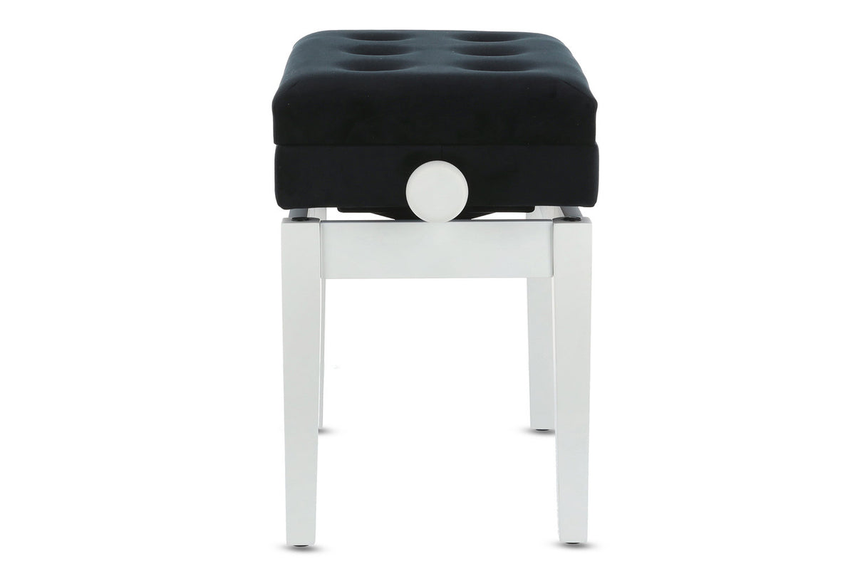 GEWA pianobänk Deluxe med förvaringsfack - Vit matt