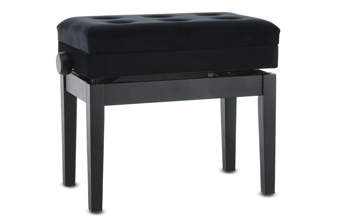 GEWA pianobänk Deluxe med förvaringsfack - Svart matt