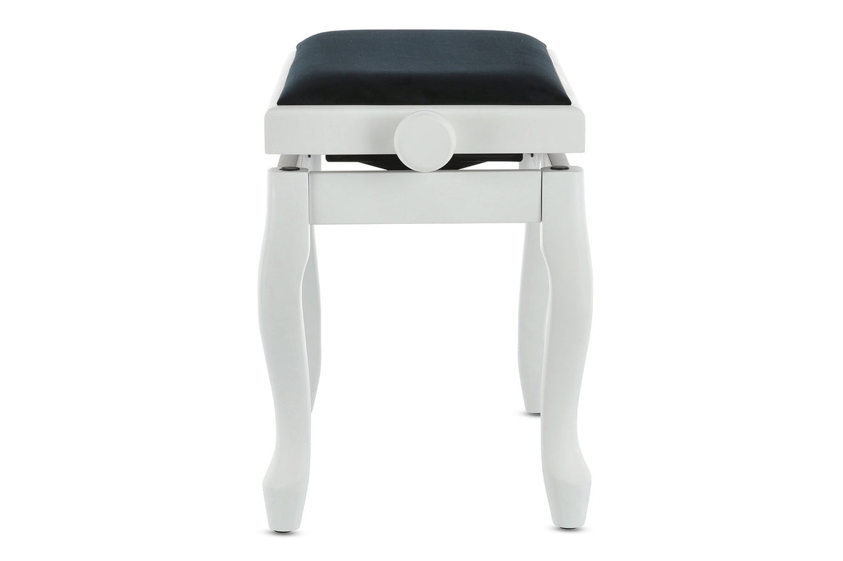 GEWA pianobänk Deluxe Classic - Vit matt