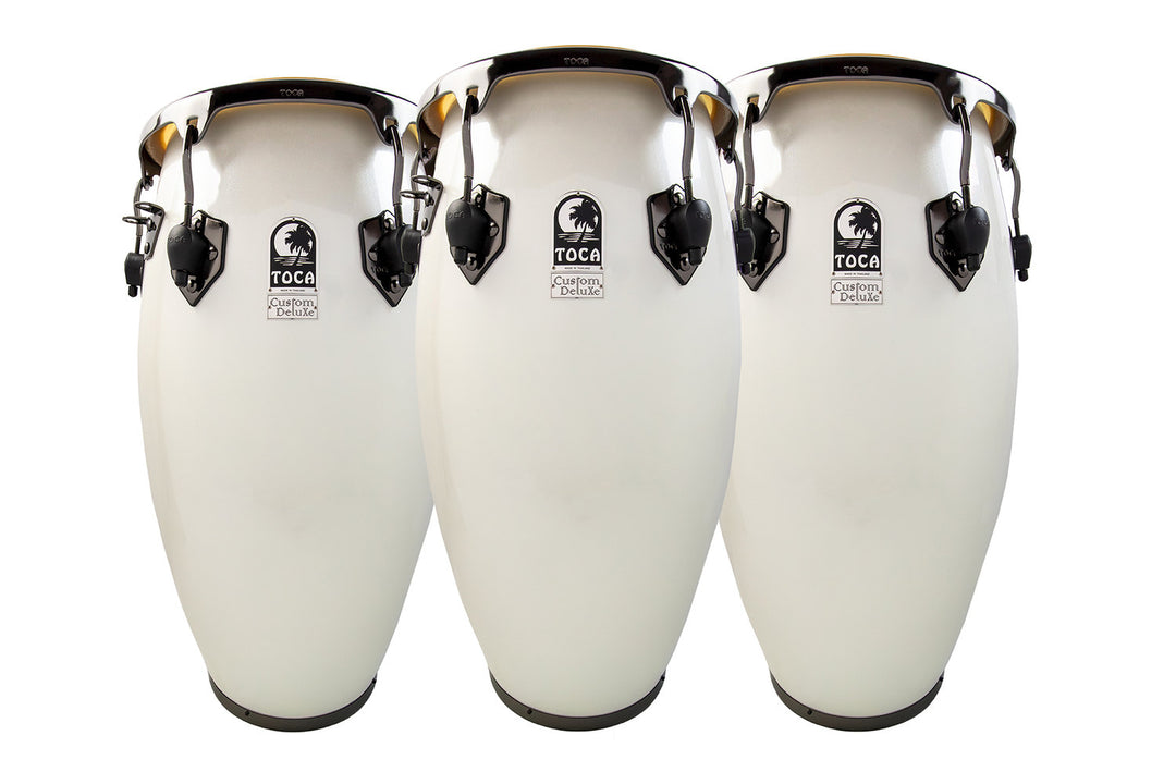 Toca Conga Fiberglass Magarita Blanca, Black Chrome – Conga (4611-3/4FMB)