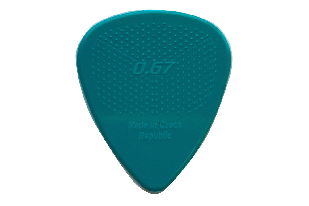 D-Grip Janicek Standard 351 plektrum, 0,67 mm, turkos, 12 st.