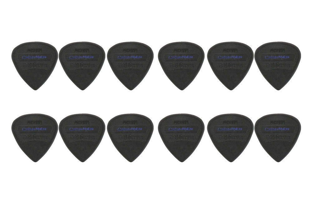 Pick Boy Carbon Nylon plektrum, Edge, 0,88 mm medium, 12 st.