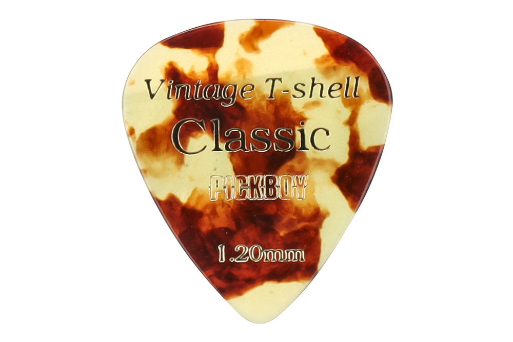 Pick Boy Vintage Classic T-Shell plektrum, kort, 1,20 mm, 8 st.