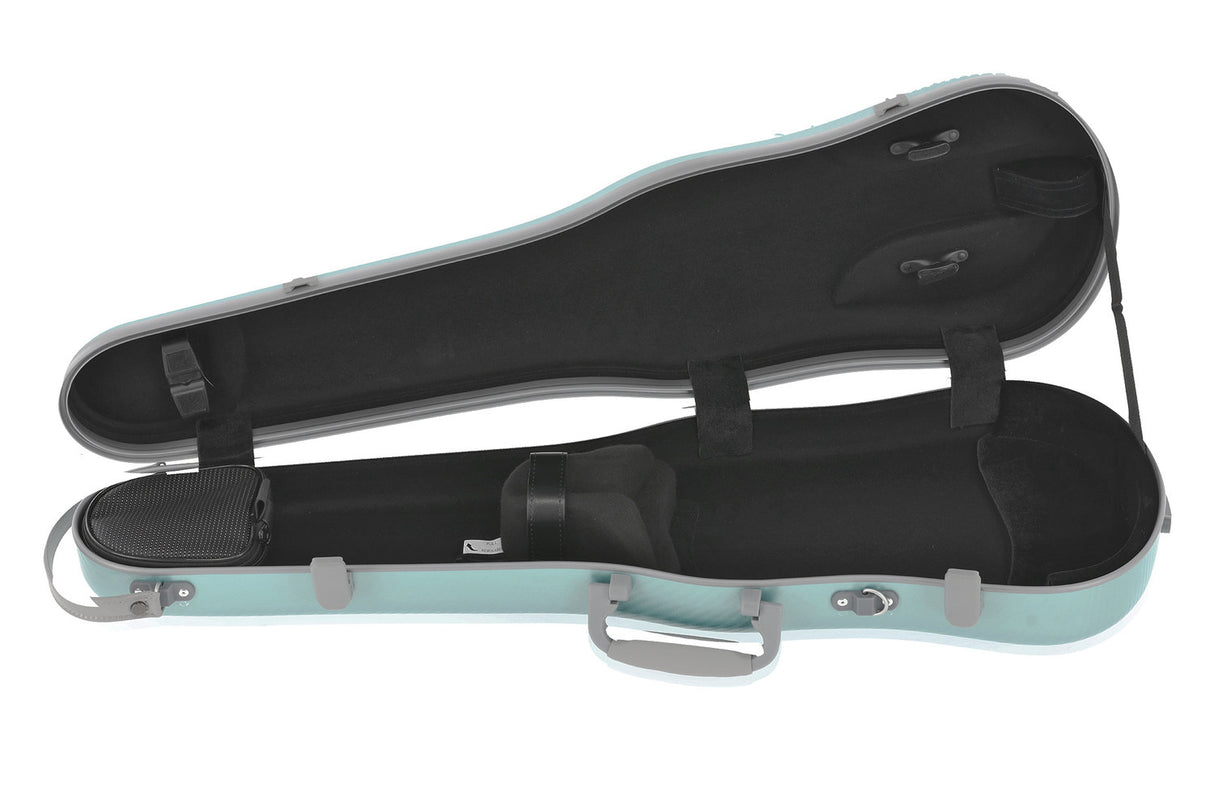 PURE GEWA formgjutna fiolfodral polykarbonat FUN - 4/4 - 1/2 (Grön / Svart)