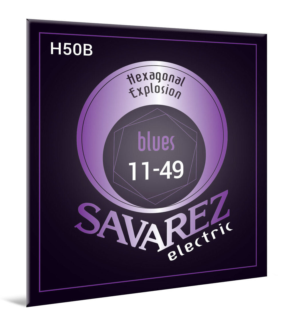Savarez H50B Hexagonal Explosion elgitarrsträngar, blues .011 till .049