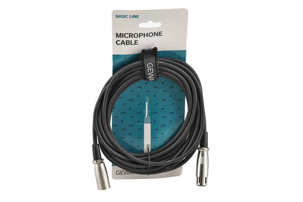 GEWA Basic Line mikrofonkabel 6 m, XLR-hona till XLR-hane