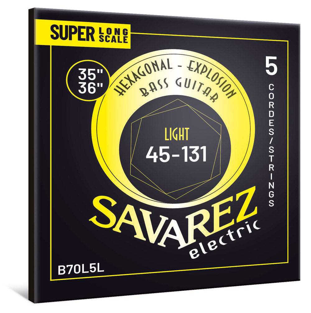 Savarez B70L5L Hexagonal Explosion bassträngar, light super long scale