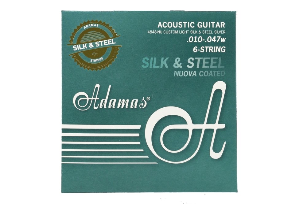 Adamas Silk & Steel 4848-NU gitarrsträngar, Custom-Light .010-.047