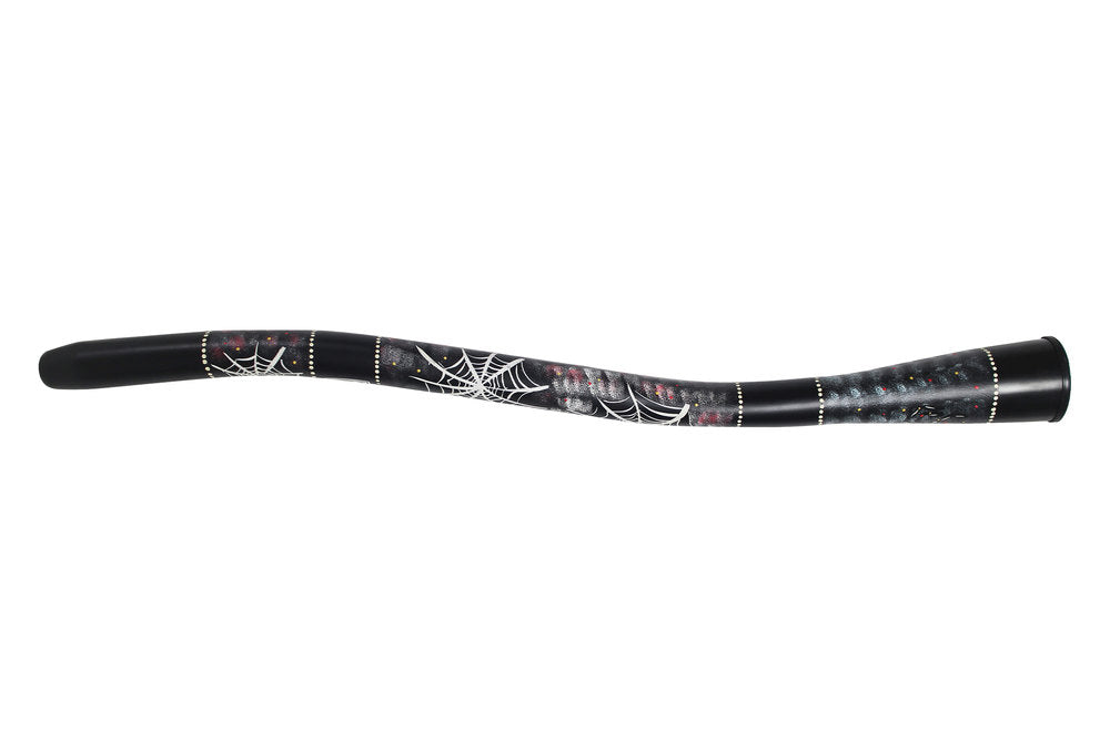 Toca Curved didgeridoo DIDG-CS, böjd, motiv Spider, 50"