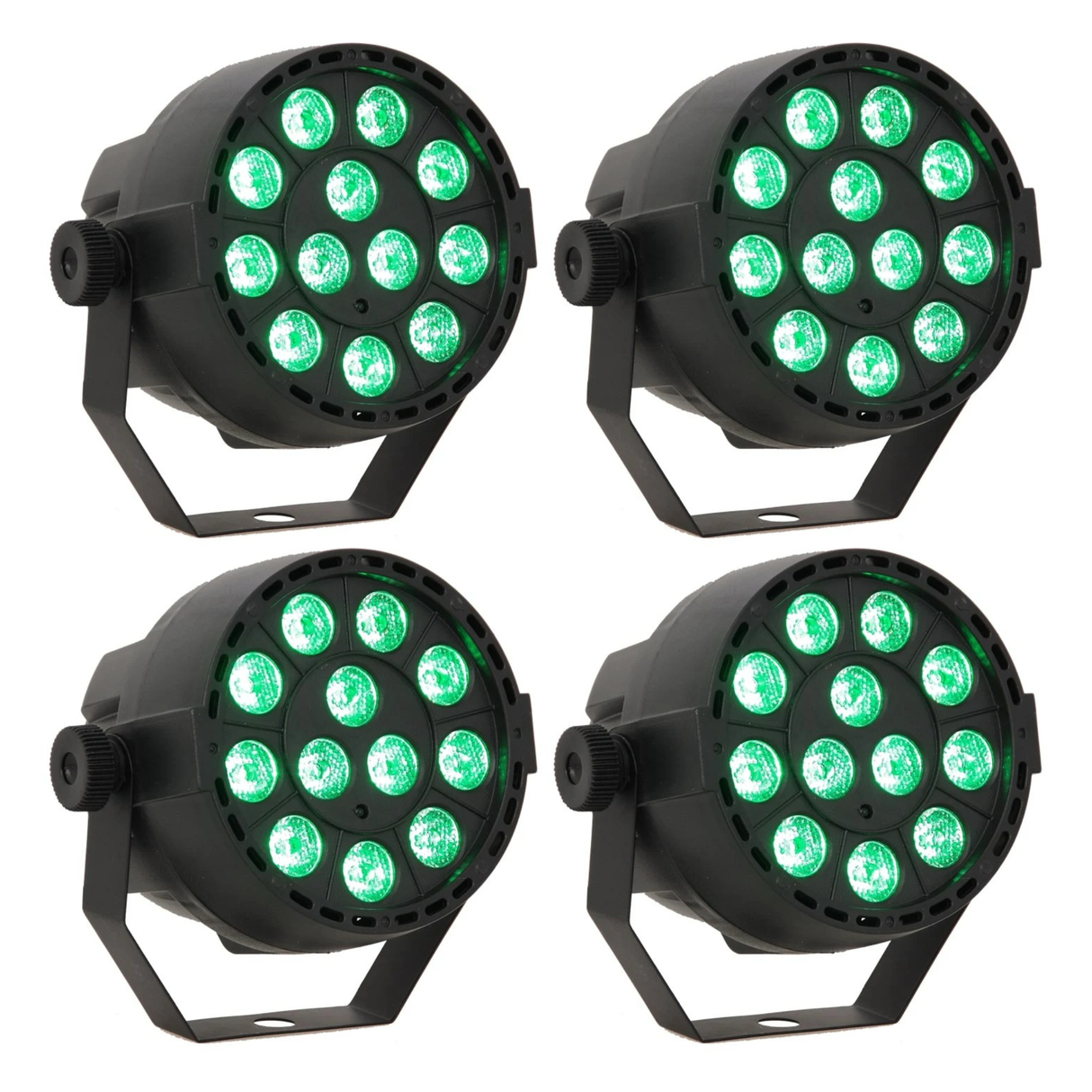 LED Spot Multicolor med fjärrkontroll (12x3W) 4 st. Paket