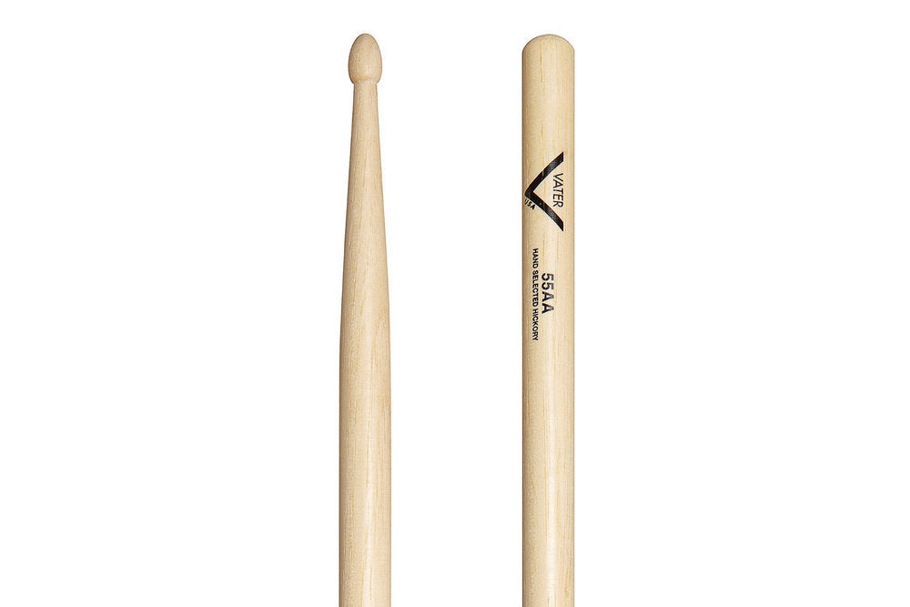 Vater 55AA trommestikker, hickory, træspids