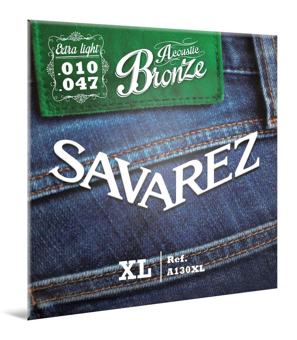 Savarez A130XL Bronze westerngitarrsträngar, extra light .010 till .047