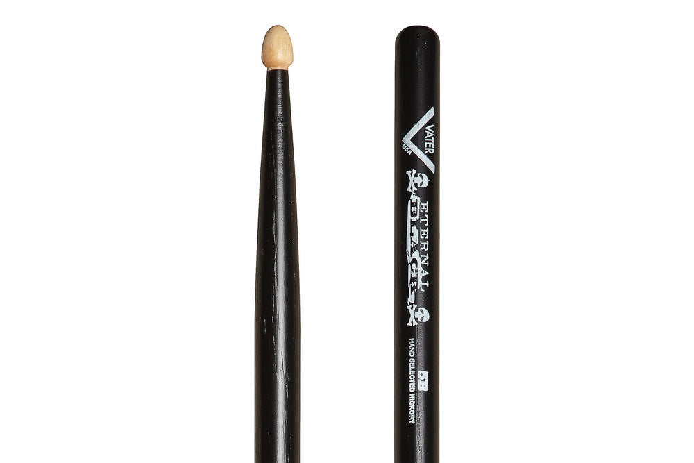 Vater Eternal Black 5B trommestikker, hickory, træspids