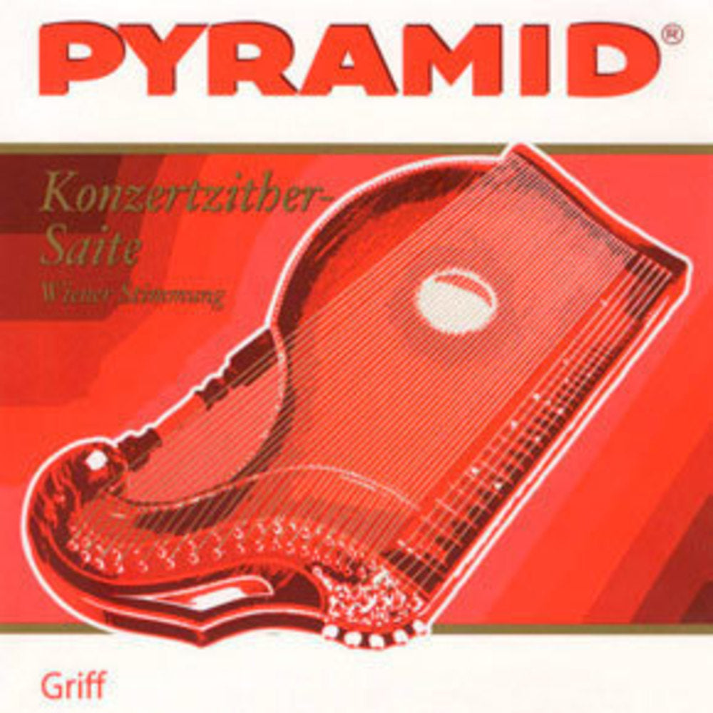Pyramid 586.103 greppsträng D till citer med pickup, rund nickel
