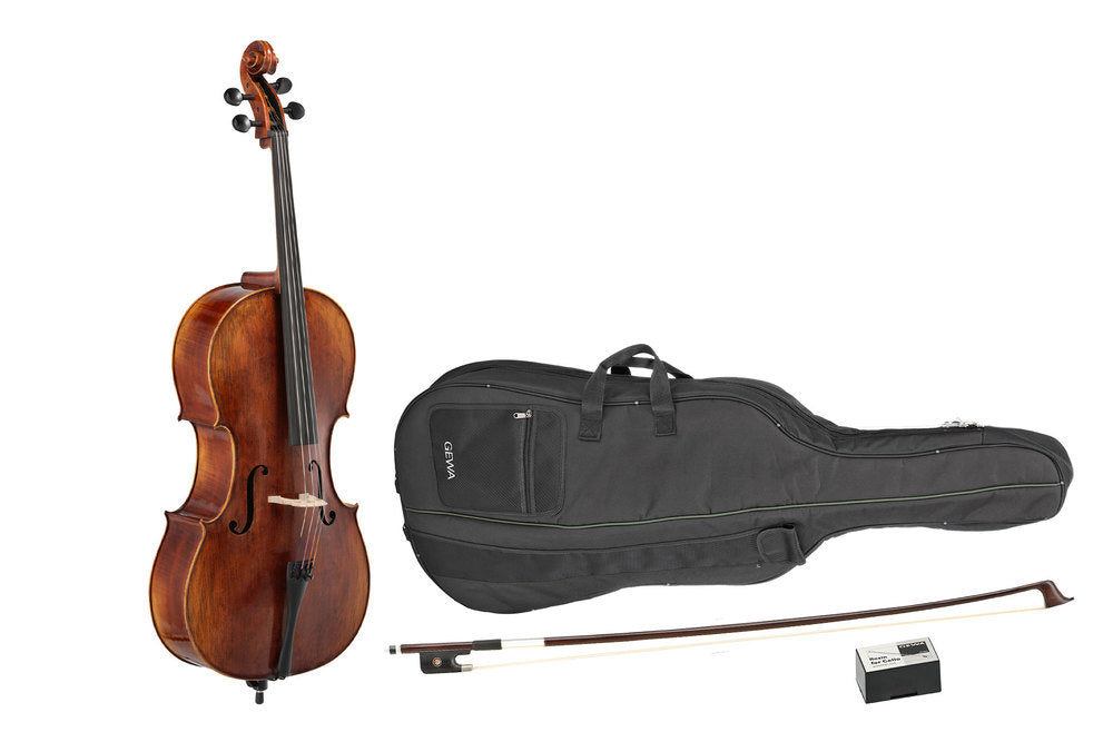GEWA Sonata Europa Deluxe cello 4/4, justerad, massarandubastråke, väska