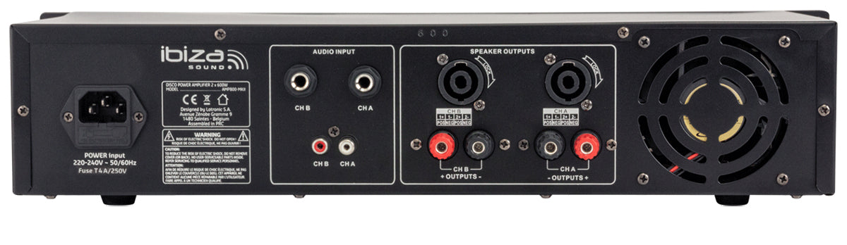 Ibiza AMP300-MKII effektförstärkare (2x240W)