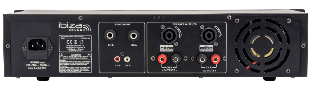 Ibiza AMP600-MKII effektförstärkare (2x480W)